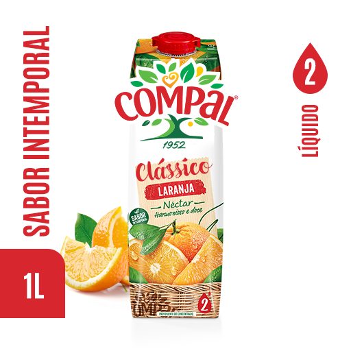 COMPAL CLASSICO LARANJA 12x1L